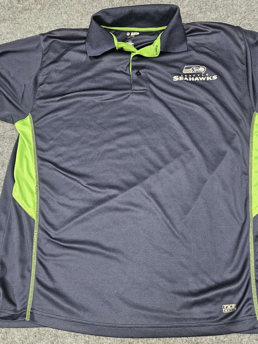 NFL Team Apparel Seattle Seahawks TX3 Cool Polo Shirt Polo Gray